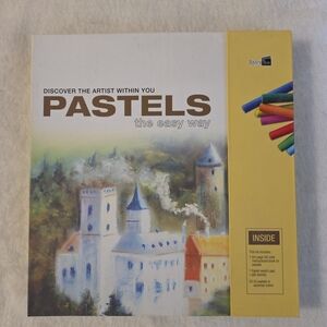 Pastels Art Set with Instruction Book, Sketch Pad and 20 Oil Pastels